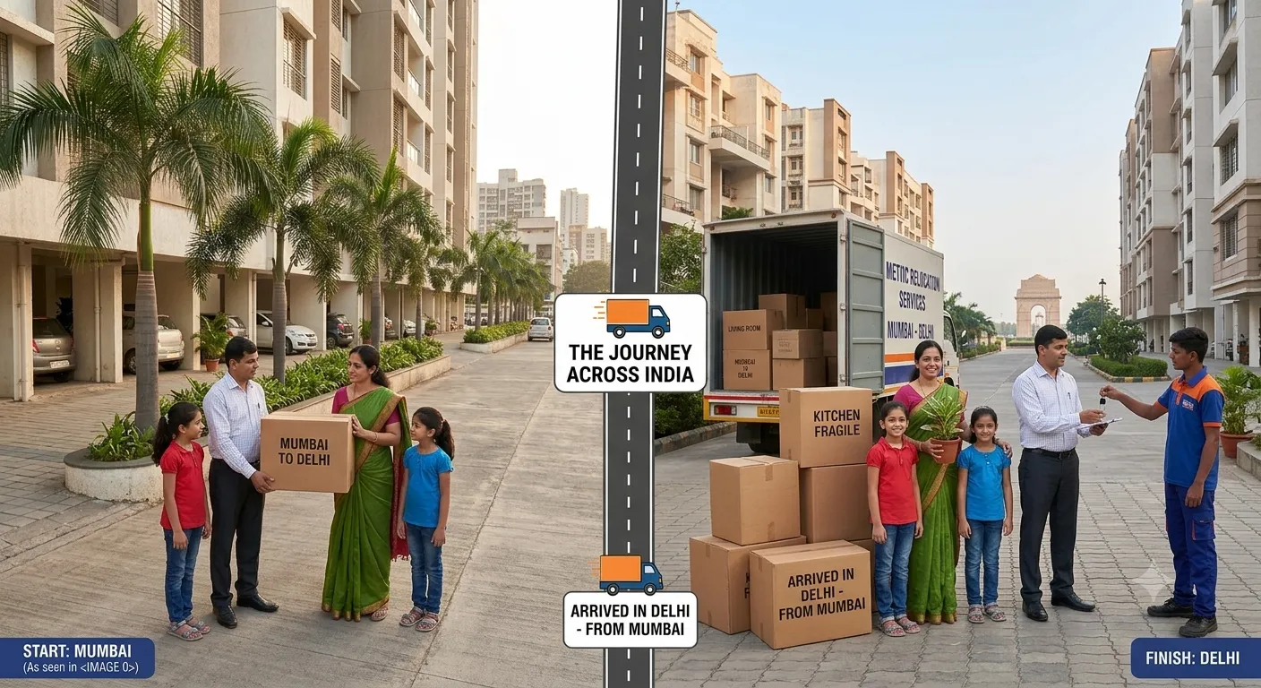 Intercity domestic relocation across India by BMR Global Relocation Services